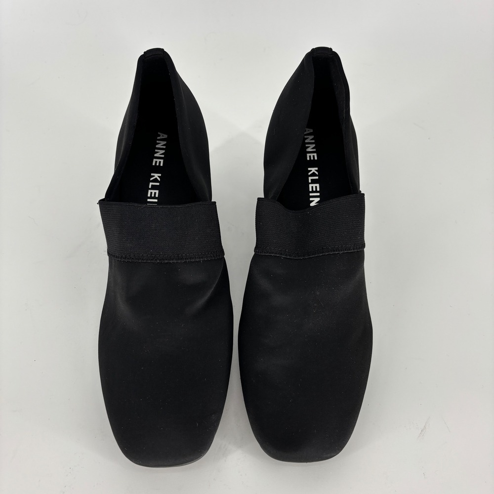 Anne Klein Thomaston Block Heel Pump Black Women Size 8.5 Square Toe Comfort - Picture 4 of 10